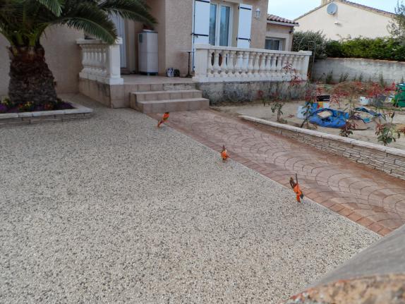 Terrasse en beton desactive