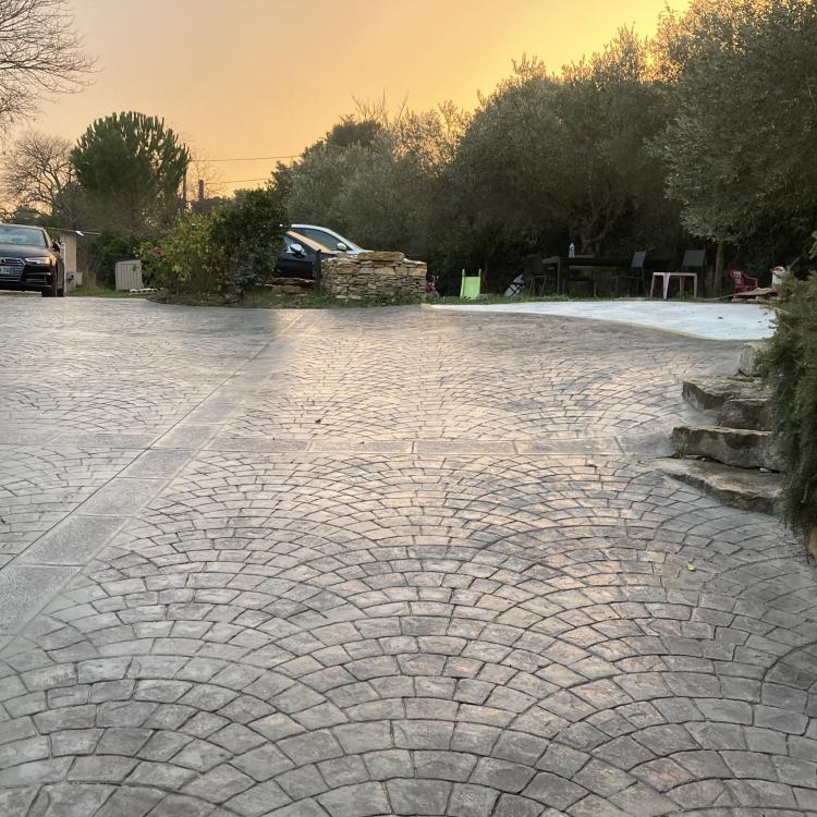 Dallage beton decoratif